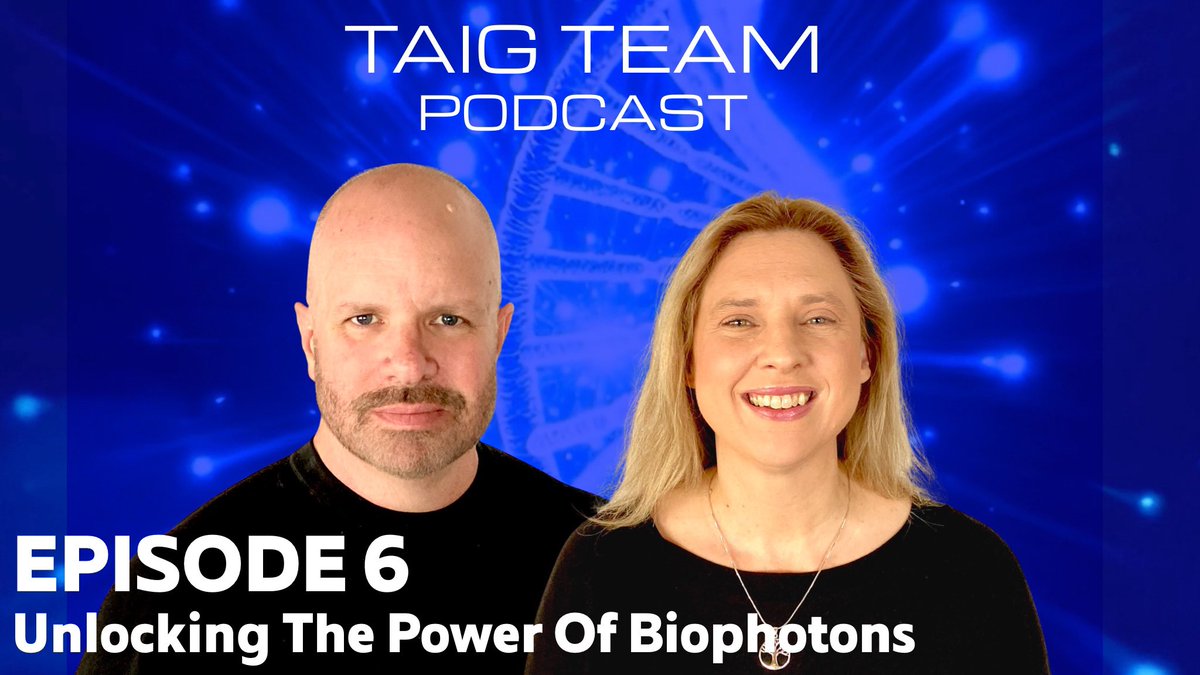 TaigTeam's tweet photo. Unlocking The Power Of Biophotons | Episode 6 is LIVE! Listen on all major podcast streaming platforms, or watch on our YouTube channel ➡️ https://t.co/2AapV6qAOF

#biophotons #biofield #lighthealth https://t.co/8q371J1eWO