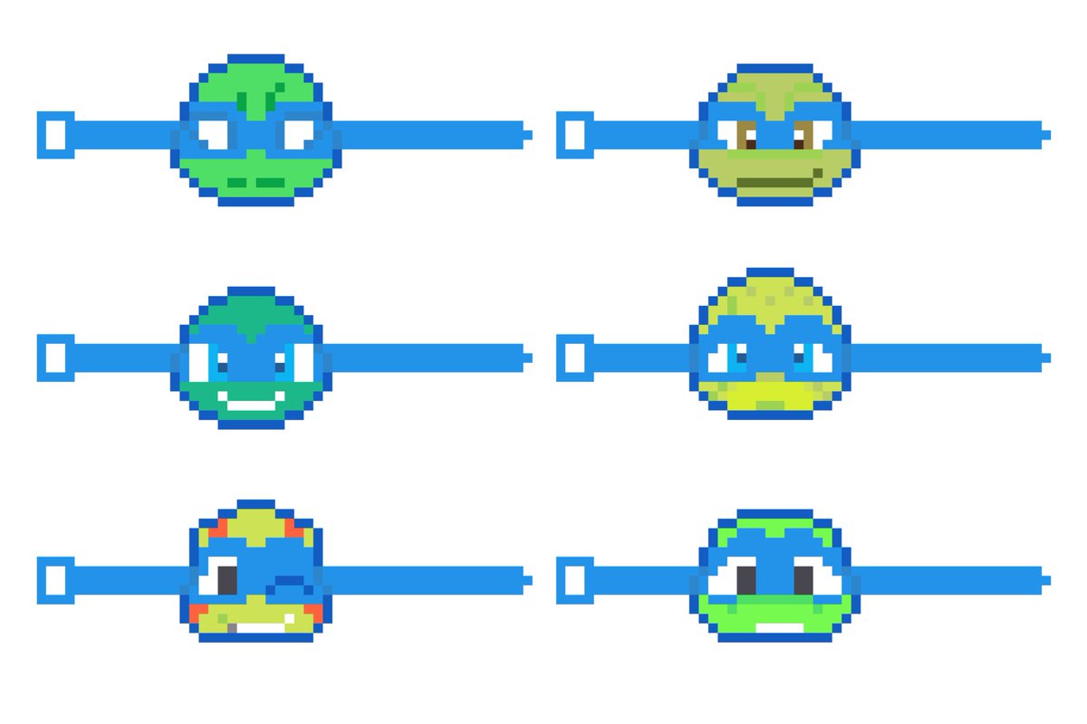 KuchaEr_d's tweet image. 💙🐢🫐数据线收纳拼豆（4/4）
#TMNT #Leonardo