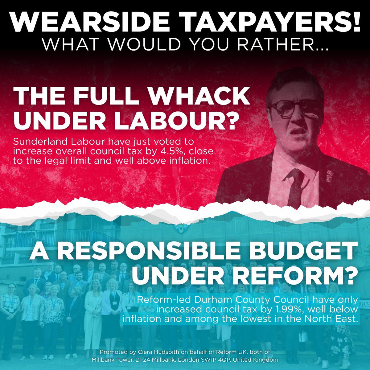 Reform UK - Sunderland tweet media