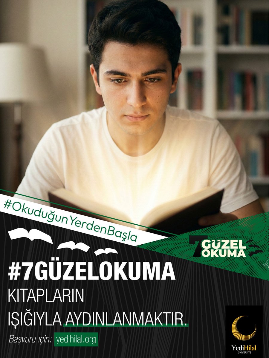 dpuyedihilal's tweet photo. Kitapların ışığıyla aydınlanmaktır.       Başvuru için: https://t.co/1JlM7zCqd2          #7GüzelOkuma       #OkuduğunYerdenBaşla https://t.co/Nf4iBrVedM