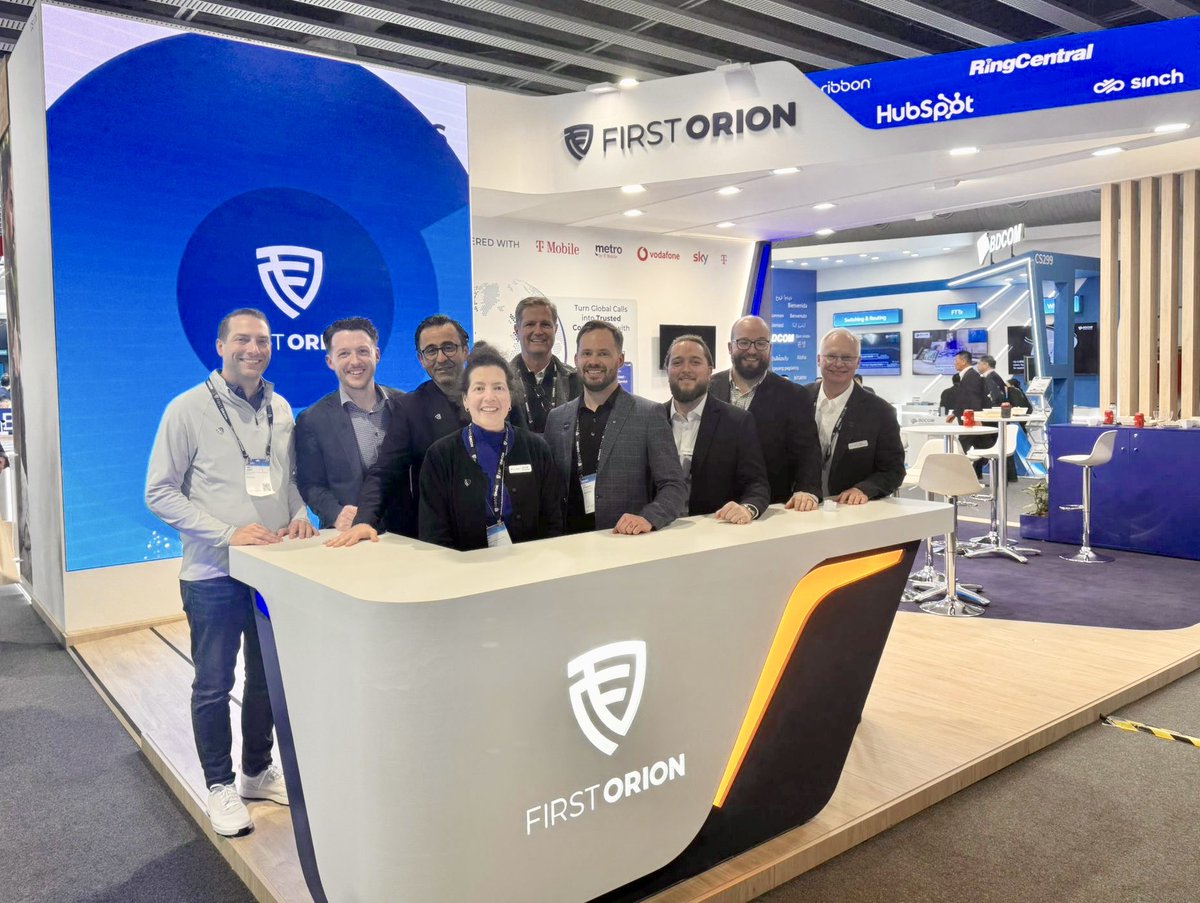 FirstOrionCorp's tweet image. What an incredible day at MWC Barcelona @MWCHub!

Missed us today? There’s still time to catch up! Schedule a time to chat with us tomorrow: hubs.li/Q045CqWH0

See you at booth #CS176! 

#FirstOrion #MWC26 #MWCBarcelona #BrandedCalling #GlobalExchange