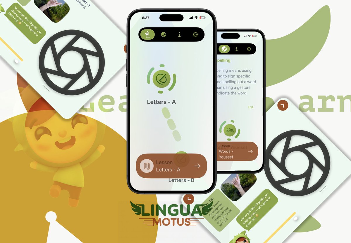 yousseefashrvf's tweet photo. Hot take: pass/fail feedback is a terrible way to learn.
So for my Apple Swift Student Challenge project, I built an ASL coach, real-time hints like rotate / curl / align using Vision, Core ML, fully on-device. 🤟
#AppleSwiftStudentChallenge #SSC #iOSDev #SwiftUI #Swift #Vision https://t.co/9TpIpQbl5f