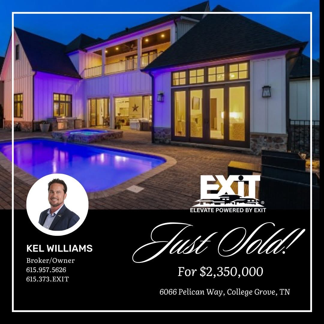 TheKelWilliams's tweet photo. JUST SOLD in #TheGrove  #TheNashvilleRealtor #ElevatePoweredByEXIT #TheKelWilliamsGroup #LOVEXIT https://t.co/2bT2DEuRKM