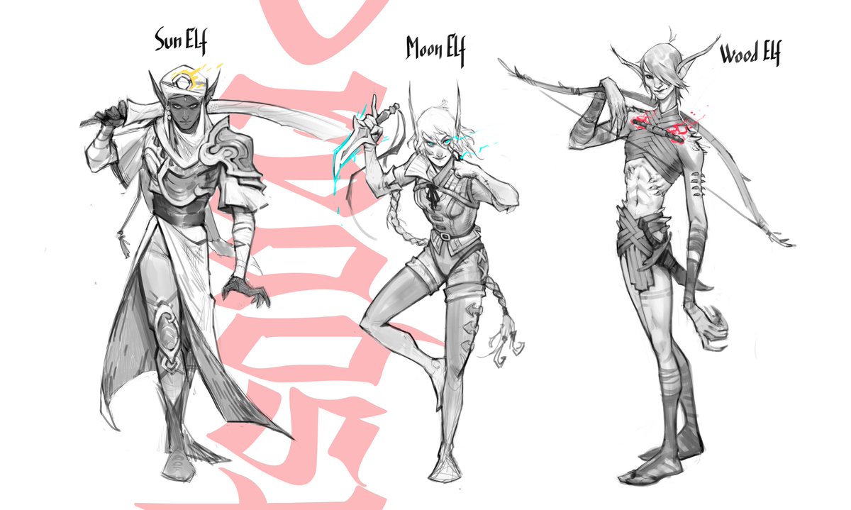 triggerhippie8's tweet photo. different flavors of elves for Dreadsphere https://t.co/r9pT1zQsVA