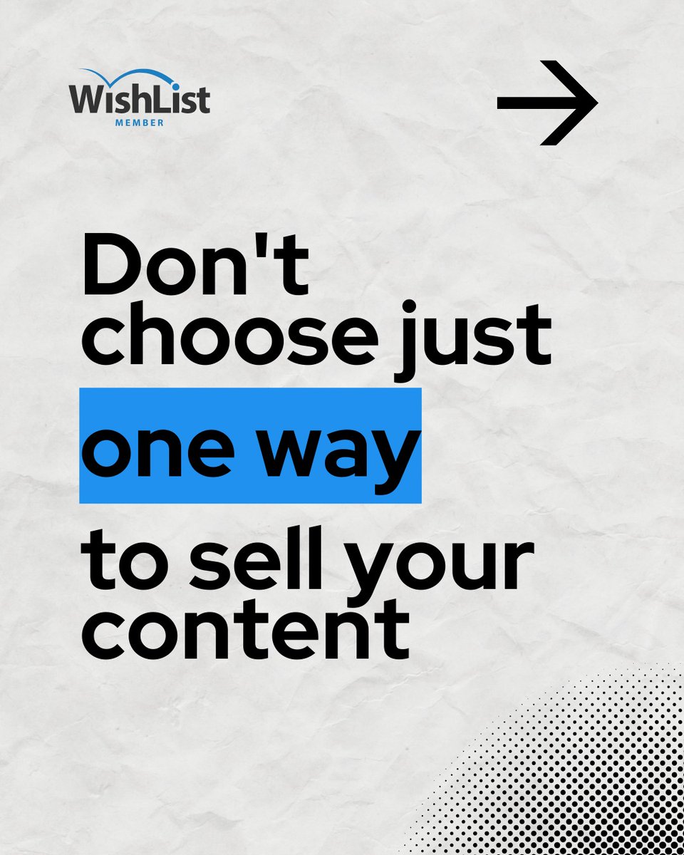 wishlistproduct's tweet photo. Ever feel stuck choosing just one way to sell your content? 😩 

The smartest move is a hybrid model! Use #WishListMember to combine ongoing subscriptions with one-time purchases, all from one dashboard. 

No complex coding, just simple access control that works. https://t.co/7KWlLAg2RQ