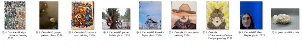 If you are in Wenatchee and want to check out some AMAZING artwork, stop by the gallery at 30 S Mission St, Suite B, starting THIS FRIDAY through April 11 for the 47th Annual Regional High School Art Show!