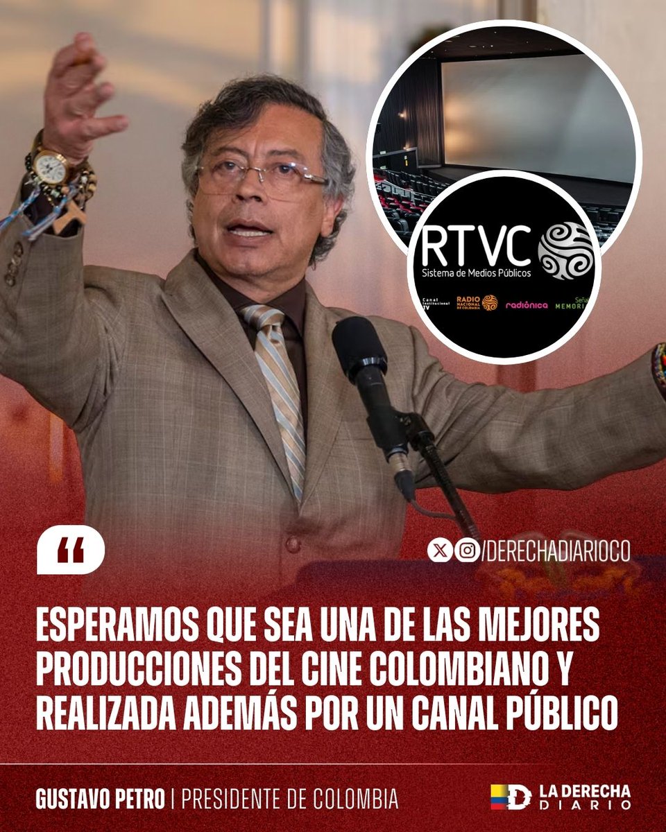 🚨🇨🇴 | DESGRACIADO: El narcopresidente Petro ordenó invertir USD 4 millones de recursos públicos en una película sobre José Prudencio Padilla, producida por RTVC y financiada 100% con plata del MinTIC, mientras el país enfrenta crisis de medicamentos y decreta emergencia