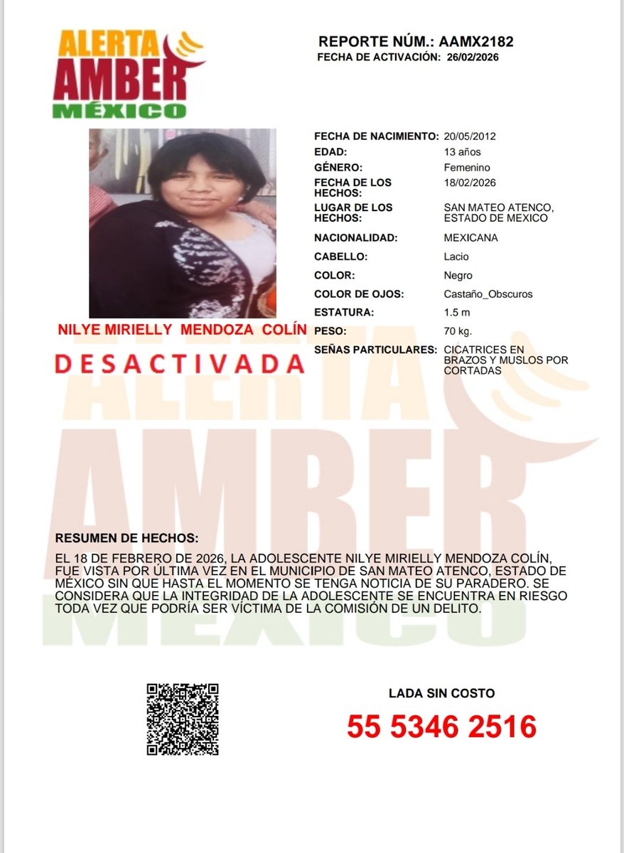 Alerta AMBER México tweet media
