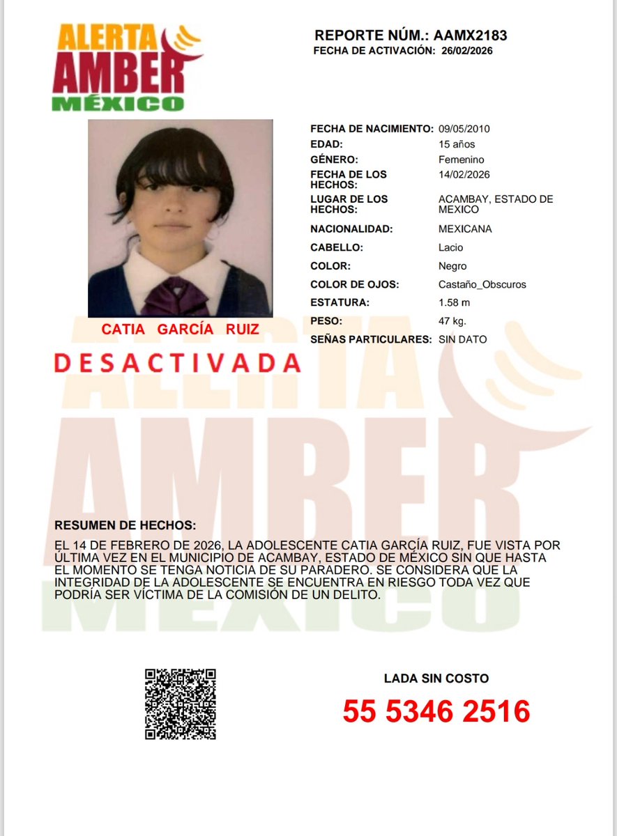 Alerta AMBER México tweet media