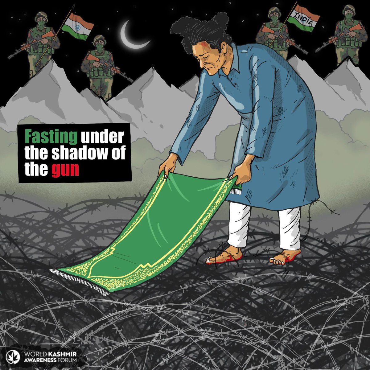 Even under one of the world’s heaviest military occupations, the spirit of Ramadan remains unbroken in the hearts of Kashmiris. #Kashmir #Ramadan