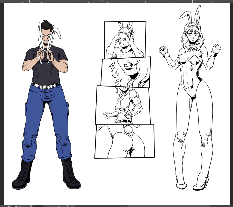 New commission WIP 👀
OC → bunny girl transformation sequence 🐰
Lineart done, starting colors today.
Includes full character before/after and TF detail panels.

DM if you want your own TF sequence.
#TF #TransformationArt #BunnyGirl #TFSequence #CommissionOpen