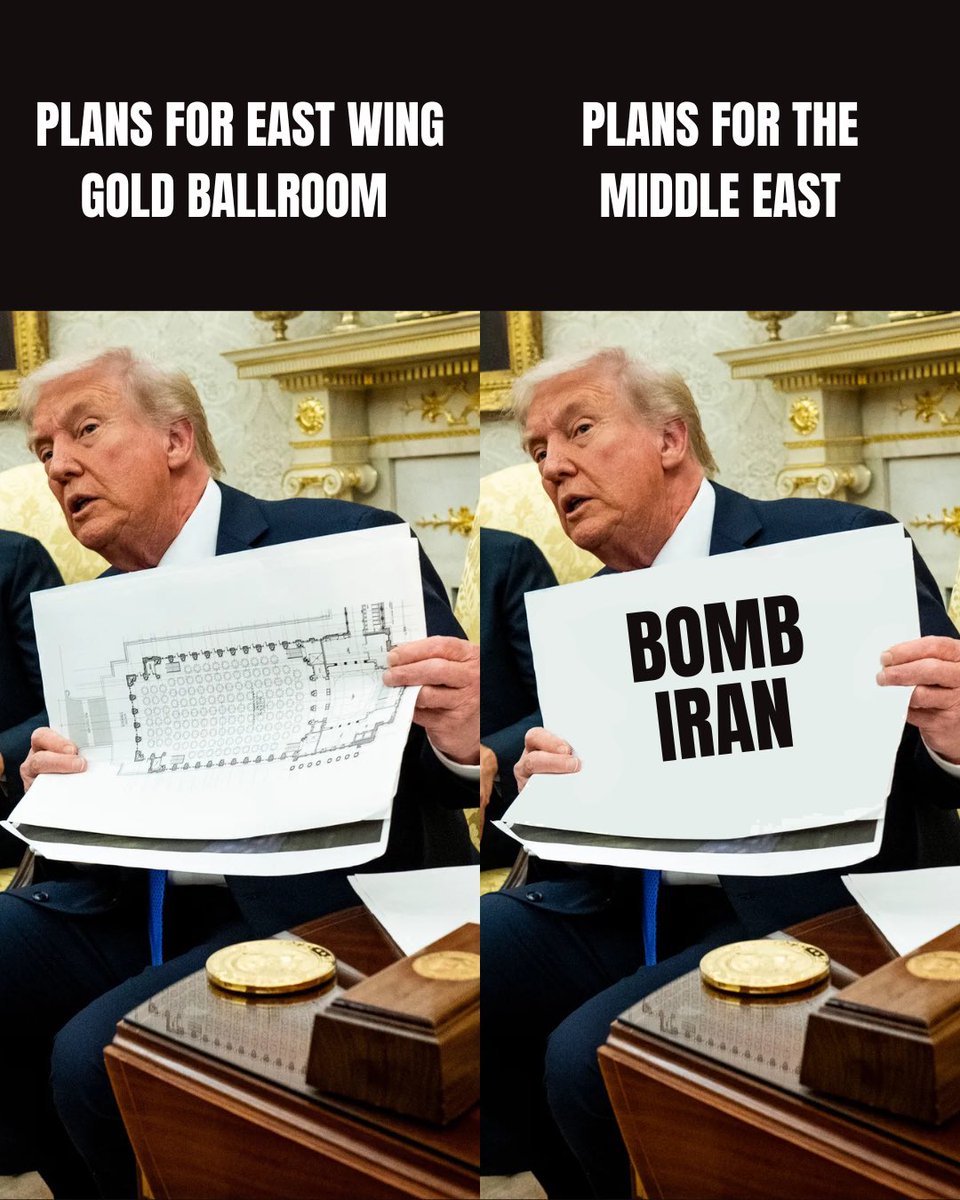 Trump has bigger plans for his gold ballroom than he has plans for the Middle East