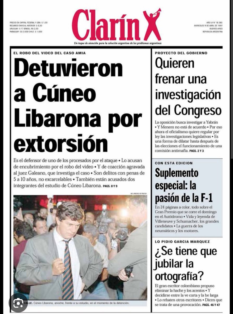 Reconocen a un tipo que estuvo en cana por encubrir el atentado a la AMIA, total normalidad