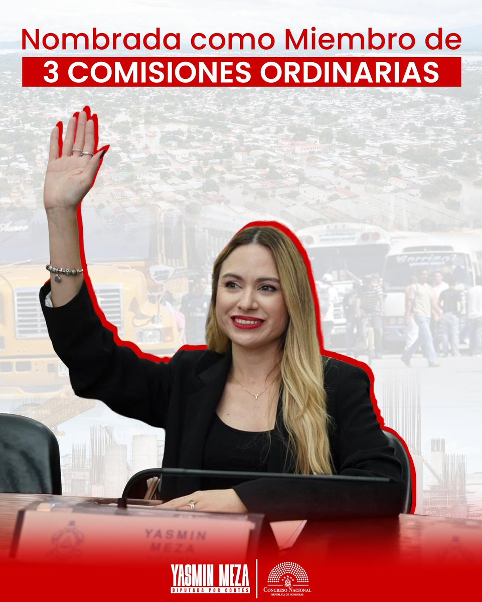 Yass_Meza's tweet photo. Un honor integrar tres Comisiones Ordinarias del Congreso Nacional: Transporte, Contingencia e Infraestructura. Desde estos espacios trabajaré por más desarrollo y mejor calidad de vida para Honduras y Cortés. 🇭🇳🏛️ #Servicio #CompromisoLegislativo @hn_congreso https://t.co/bcPdjVa8Hu