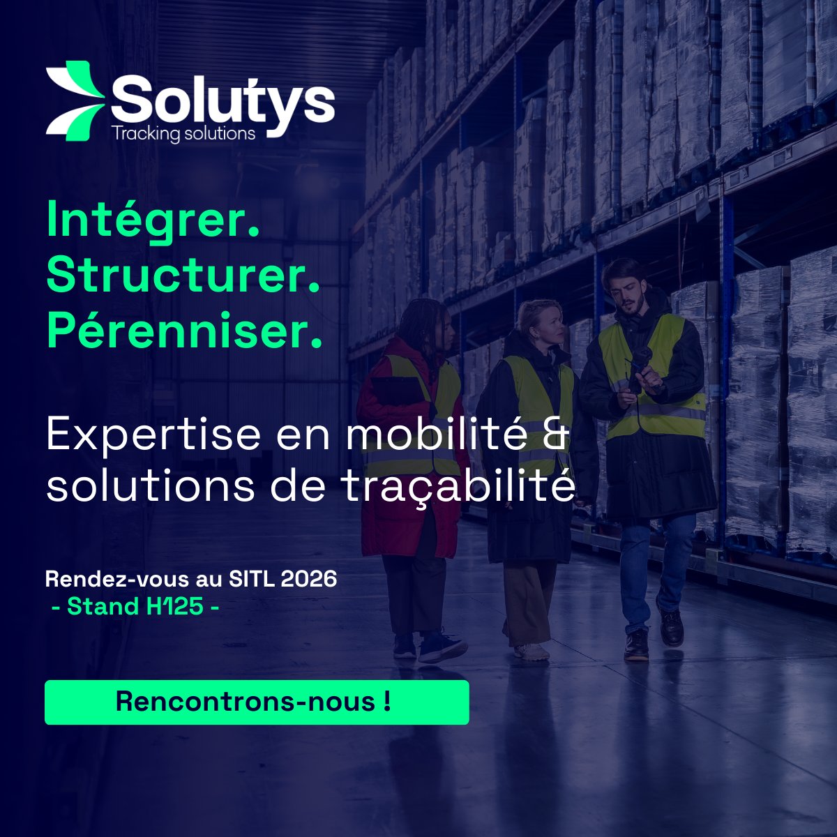 La traçabilité ne s’improvise pas. Elle se structure.

Solutys structure et optimise vos environnements terrain avec des solutions RFID, de mobilité et des infrastructures connectées.

📍 #SITL2026 – Stand H125

#SupplyChain #Logistique #Traçabilité