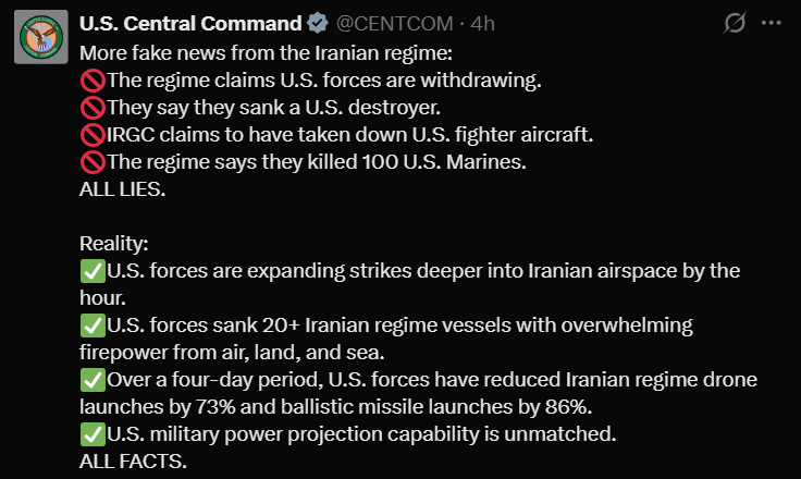Centcom Factcheck CENTCOM did a lawyerly