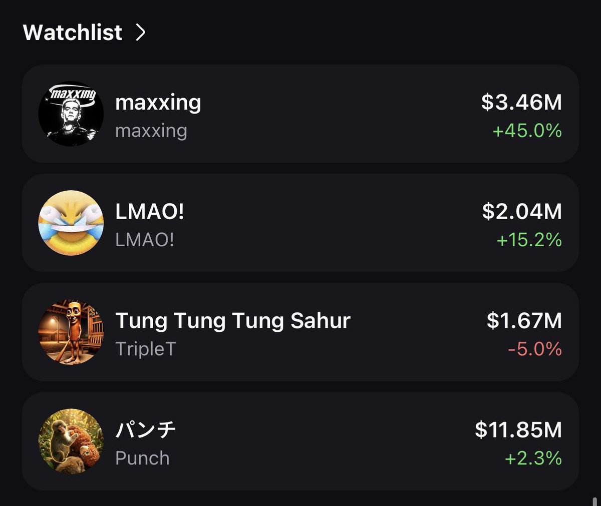 4 tokens I think have decent chances of performing well soon

Adapted to our reality on Q1 2026