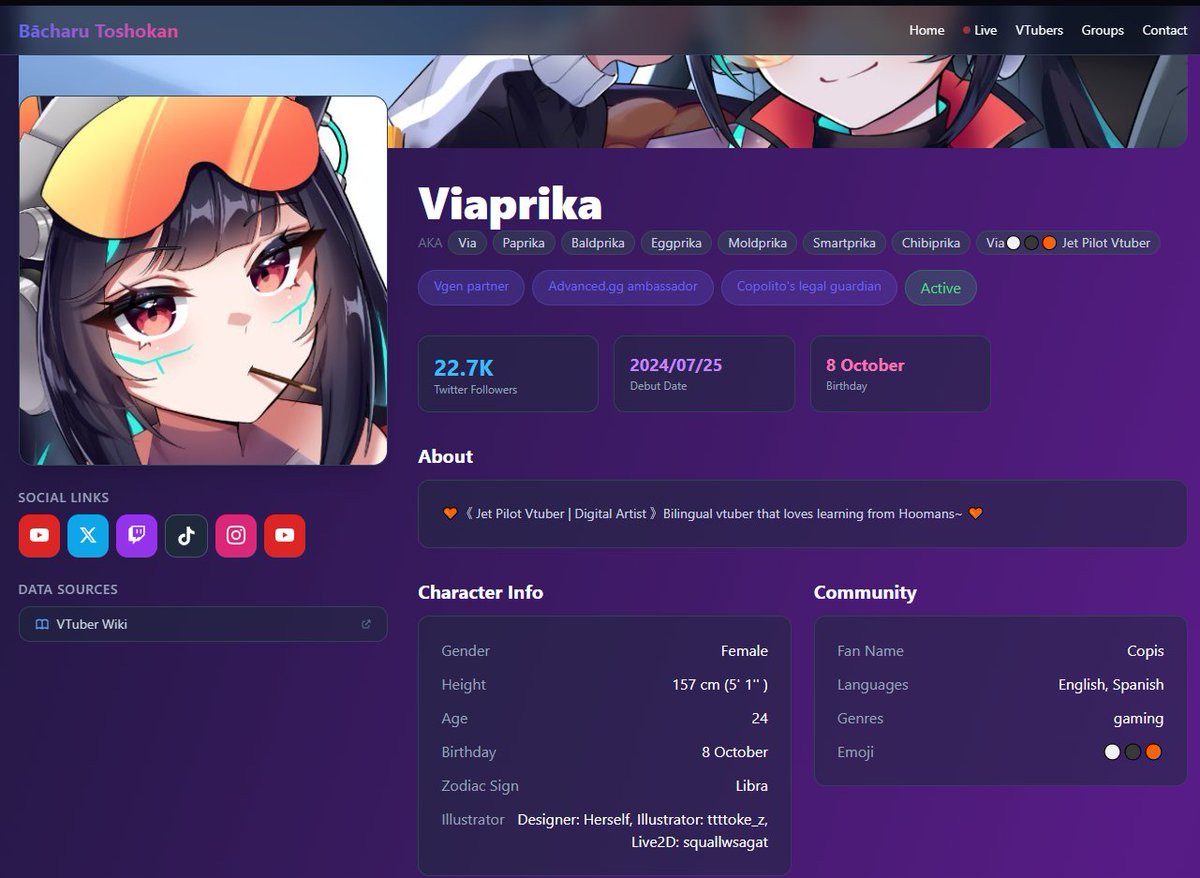 Via⚪⚫🟠 Vtuber tweet media