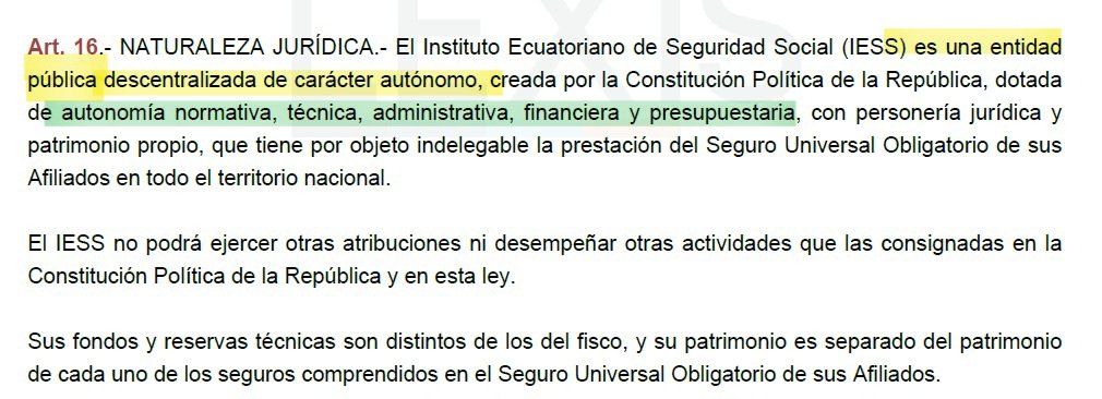 LizzyBor9's tweet photo. 📝 #UndatodelIESS: El Decreto Ejecutivo No. 318 ha dispuesto la intervención de una unidad médica del #IESS.
Pero, ¿y los artículos 370 y 372 de la Constitución, y artículos 16 y 115 de la Ley de Seguridad Social?
El #IESS es una institución autónoma. Su autonomía... https://t.co/BWrM7f9tOd