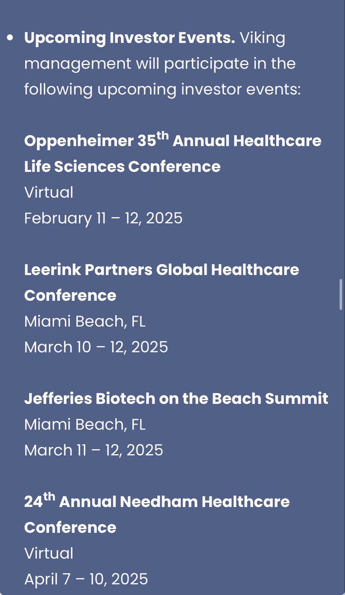 AlanScottsdg's tweet photo. @MeadowCapital Just my DD and opinion.

The first Image I’m posting is from the Q4 report last year. They mention the conferences they will be attending in early 2025. Then on March 4th 2025, a week prior to the conferences starting, they released a PR stating participation in them. https://t.co/YrW1wyLmIe