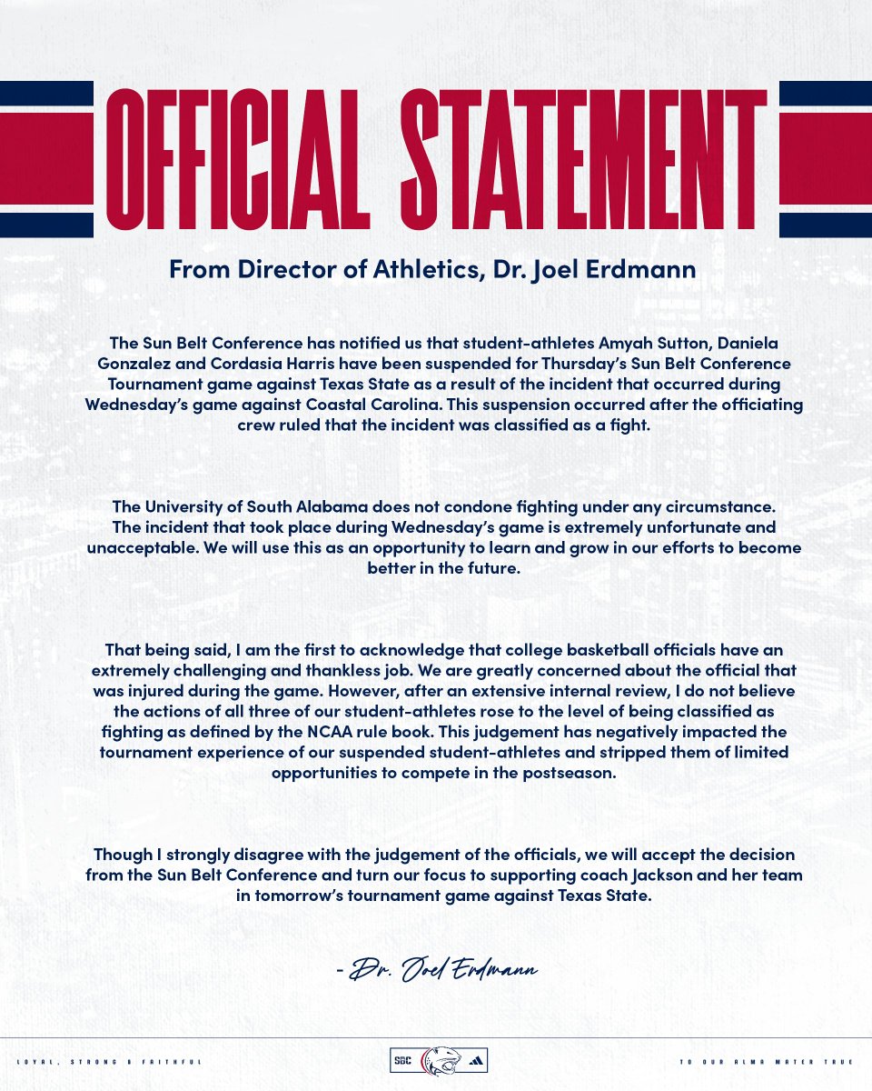 South Alabama Athleticsโผ๏ธ tweet media