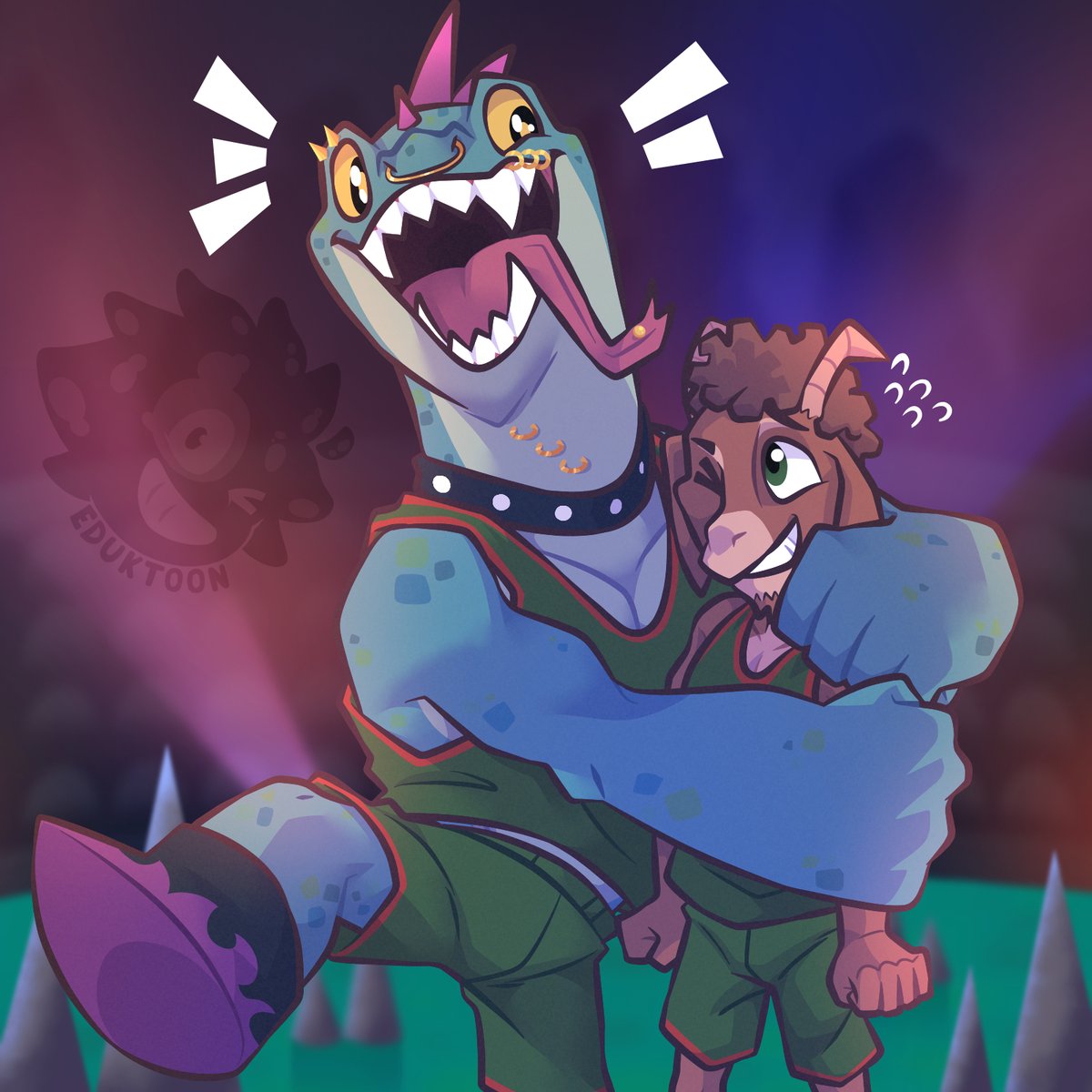 🦎💪🐐🏀

Commission For: <a href="/lodinsxnl/">Kaids | 🐐🦫 hype</a> 

#ModoOlachenko #GOATmovie #GOAT #fanart #art #will #Commission #commissionart