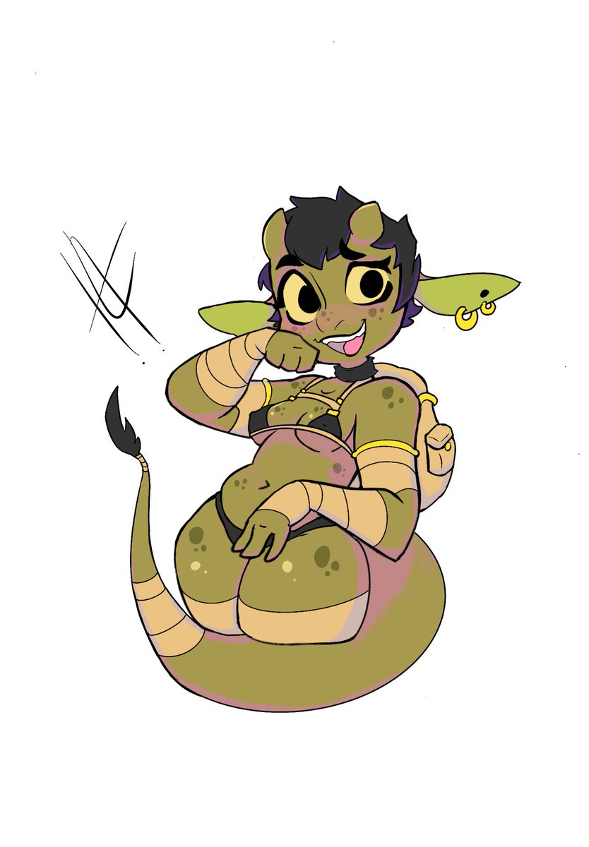 horacioleal13's tweet image. Quick goblin doodle #digitalart #procreateart
