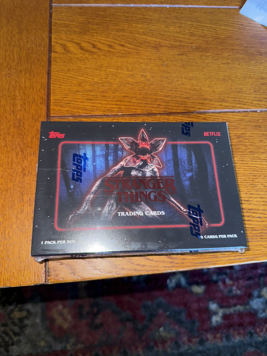 gabee415's tweet photo. Any interest in a 2025 Stranger Things Hobby Box ? 
@CardPurchaser @CardboardBanger @cardboardbst https://t.co/7aBhBaumER
