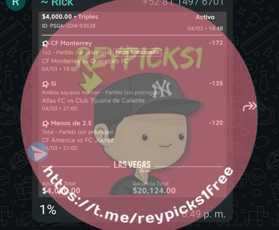 elreypicks1's tweet image. 🔥📋 CARTELERA COMPLETA DEL RICK 📋🔥

Y SÍ… LA CUOTA RIQUISÍSIMA QUE DECÍA 😮‍💨💰
