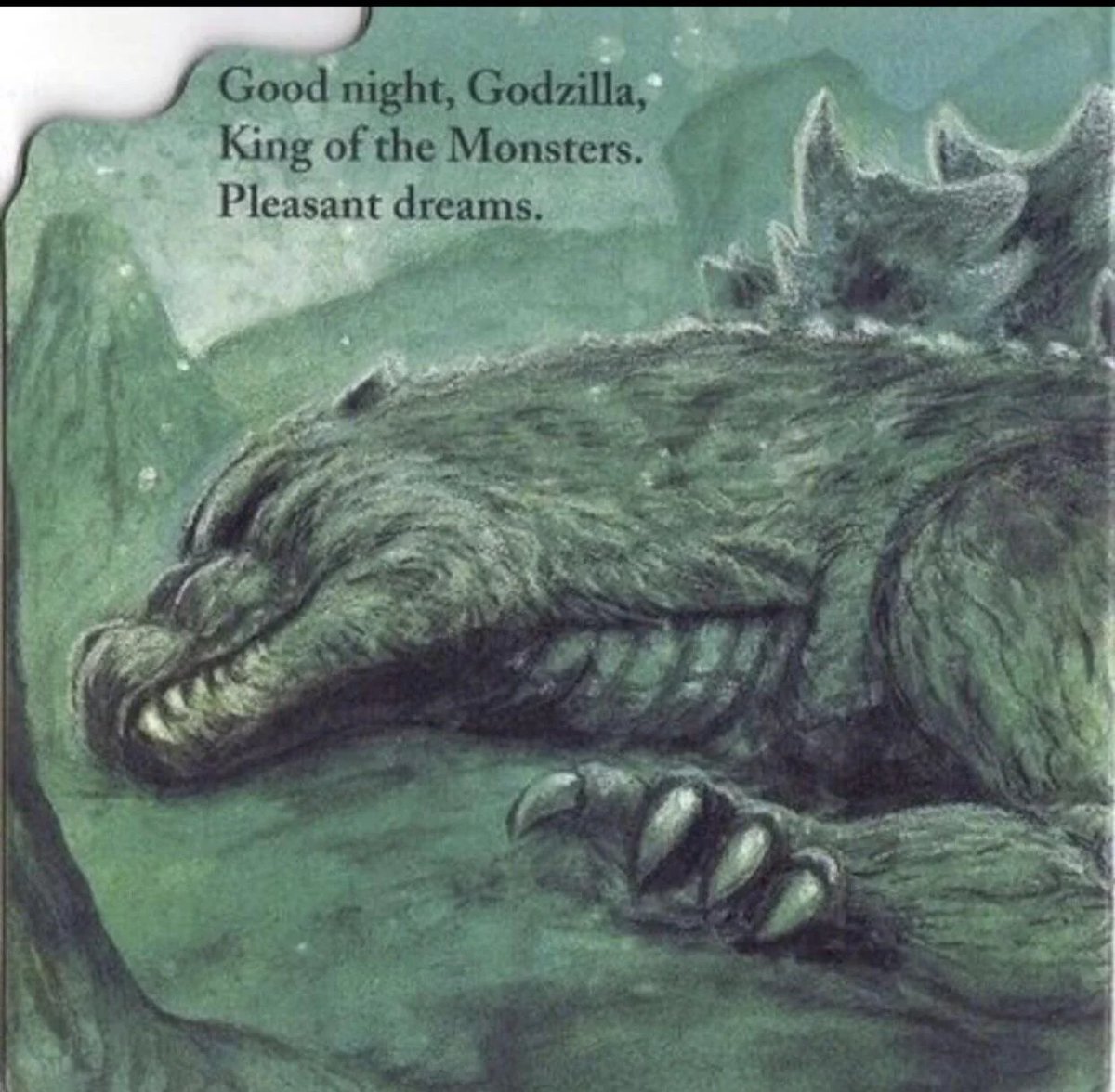 Blessing everyone's timeline with sleeping Godzilla