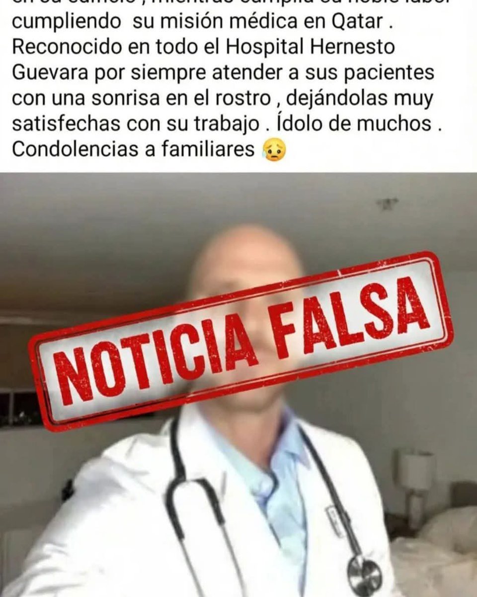 El periódico provincial de Las Tunas salió a desmentir una publicación de un "doctor fallecido" que en realidad era un bait con una foto de Jonny Sins 😭😭