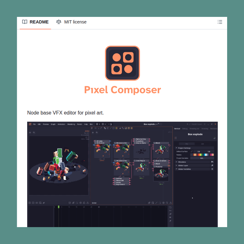 Editor for visual effects in pixel art using nodes https://t.co/QquMVOhQZ8