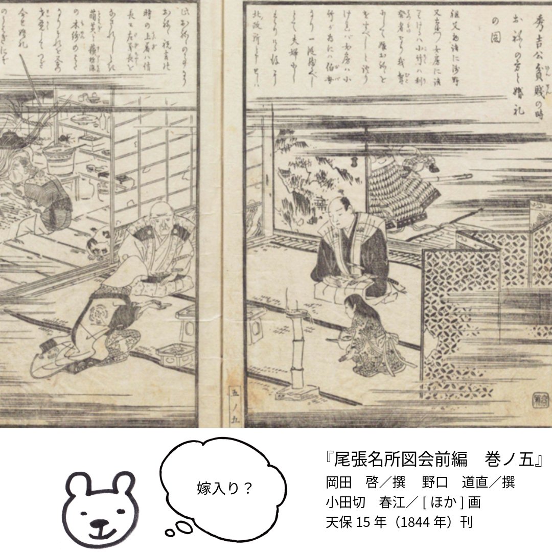愛知県図書館 #デジタルアーカイブ 資料紹介📘】 『尾張名所図会前編