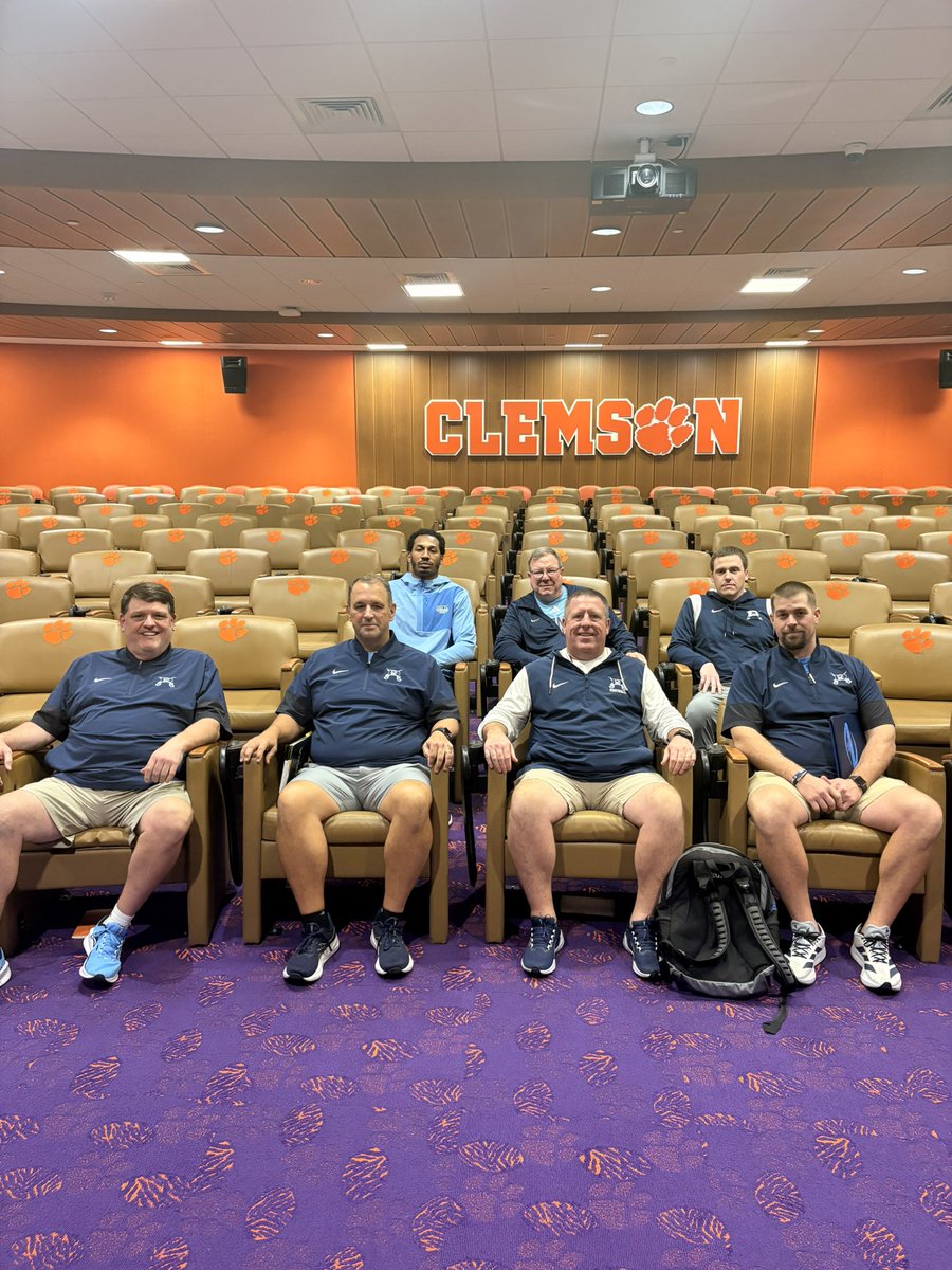 coachfarmer71's tweet photo. Great 3 days with @ClemsonFB!  Thank you to Coach Morris and other offensive coaches for having @DormanFootball
@OLCoachLanc @coachmorrisDHS @charonepeake_ @CoachQueen82 @DanielWyatt42 https://t.co/t7ImeR8OF3