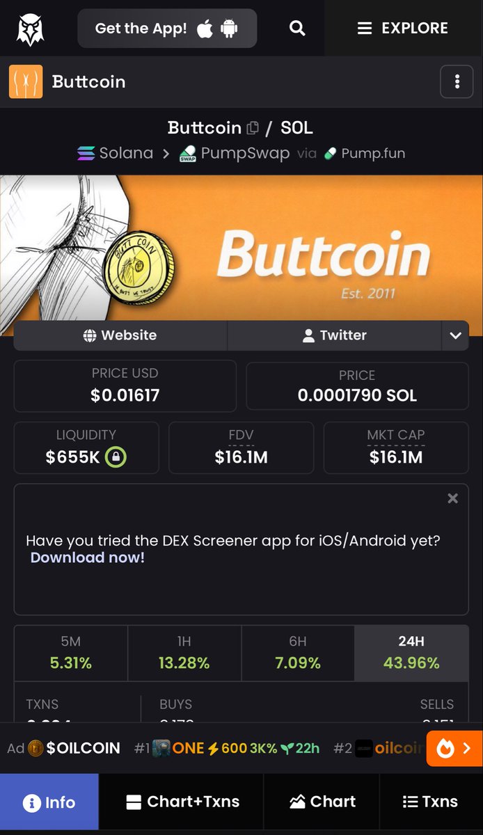 Bikki_Sol's tweet photo. #buttcoin
#TrendingNow 
next runner of the month🚀🚀🚀 https://t.co/OBgSEuLGqm