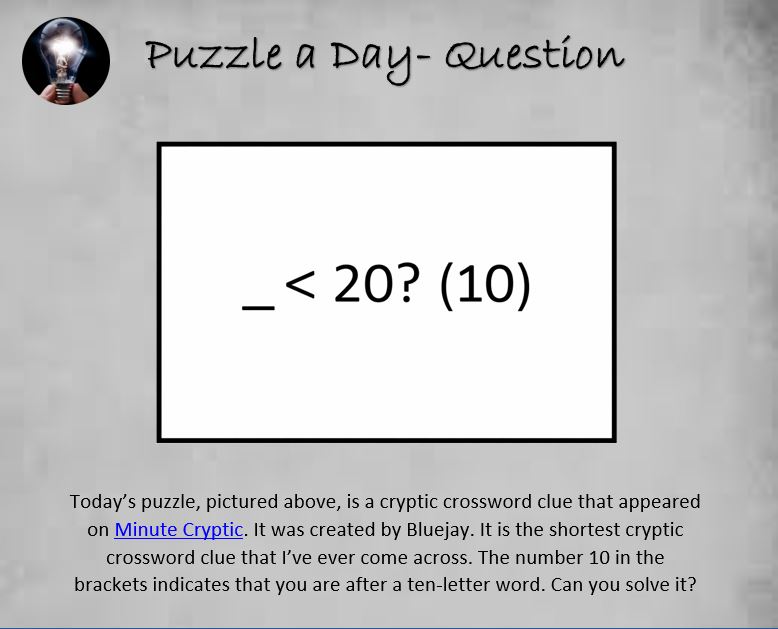 Puzzle a Day tweet media