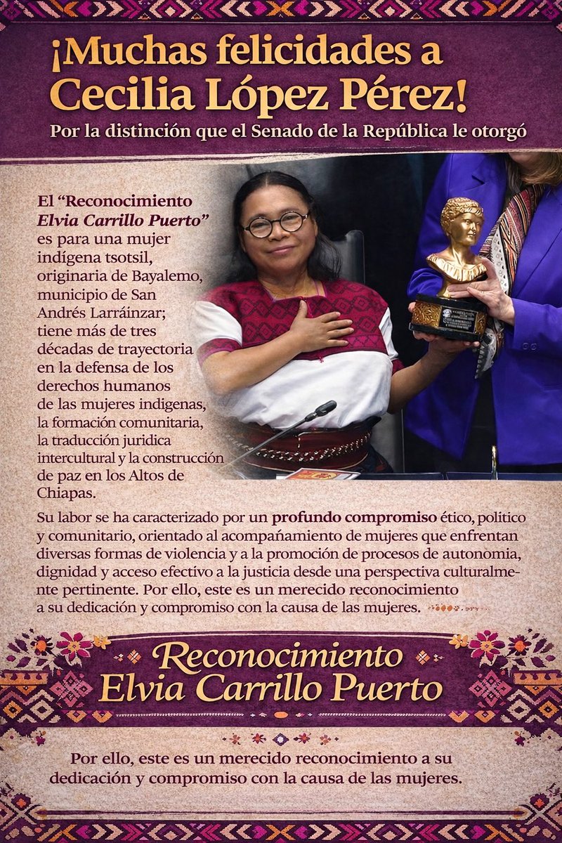 ¡Muchas felicidades Cecilia López Pérez!