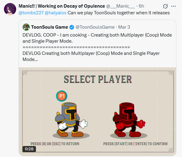 ToonSouls Game tweet media