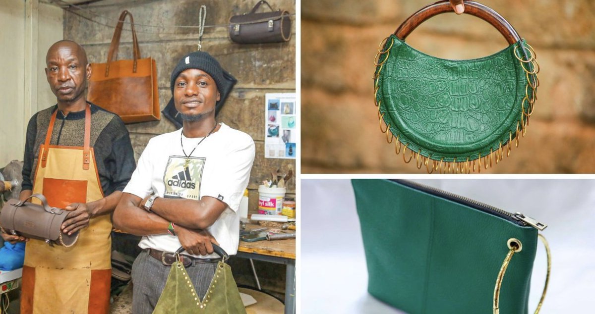ntvkenya's tweet photo. Father-son turns shoe repair shop into bags export business 

https://t.co/uWabekCPEJ https://t.co/zjVyCJOVsJ