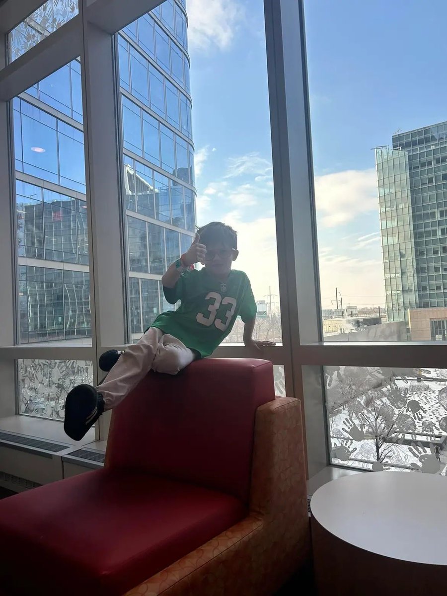 Callen is battling AML for the second time at CHOP. 💚 He beat it once and now he’s fighting again with the biggest heart and an even bigger love for the <a href="/Eagles/">Philadelphia Eagles</a> and <a href="/cooperdejean/">Cooper DeJean</a>.

#FlyEaglesFly #SuperCal
