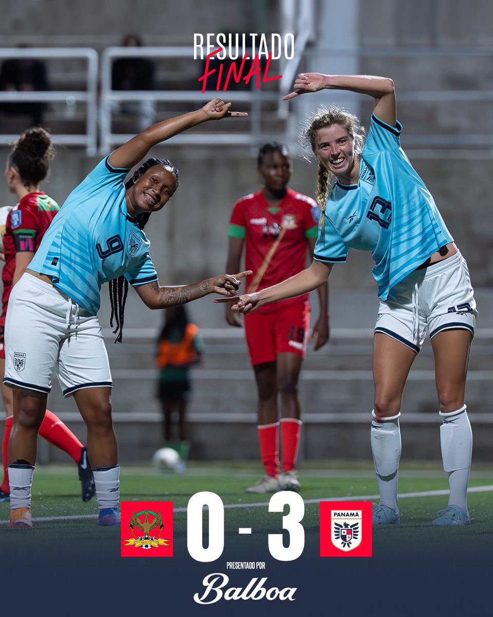 fepafut's tweet photo. ¡GANAMOOOS 🔥🇵🇦! 

Gran victoria de #PanamáMayor🇵🇦 para sumar 3️⃣ puntos importantes de visita ante San Cristóbal y Nieves 🇰🇳 en las Eliminatorias Mundialistas 🏆.

🇰🇳 0-3 🇵🇦
⚽️ Rebeca Espinosa
⚽️ Riley Tanner
⚽️ Katherine Castillo

🏟️ SKNFA Technical Center, Basseterre
📻 @tvnradio965, @rpc_radio  
📺 Disney +

#MásPanameñasQueNunca🇵🇦