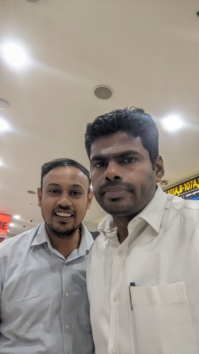 Raghothaman_89's tweet photo. With @annamalai_k brother.

Big fan anna. 🎉 https://t.co/YoYhddSISL