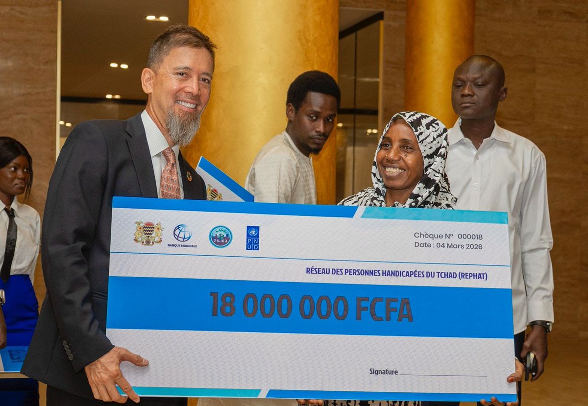 Strengthening resilience &amp; empowering civil society actors &amp; youth to take the lead in the fight v. flooding in greater N'Djamena. Proud to partner with #ProjetPilier, the World Bank, le ministère de l’Aménagement du Territoire de l’Urbanisme et de l’Habitat to make a difference!