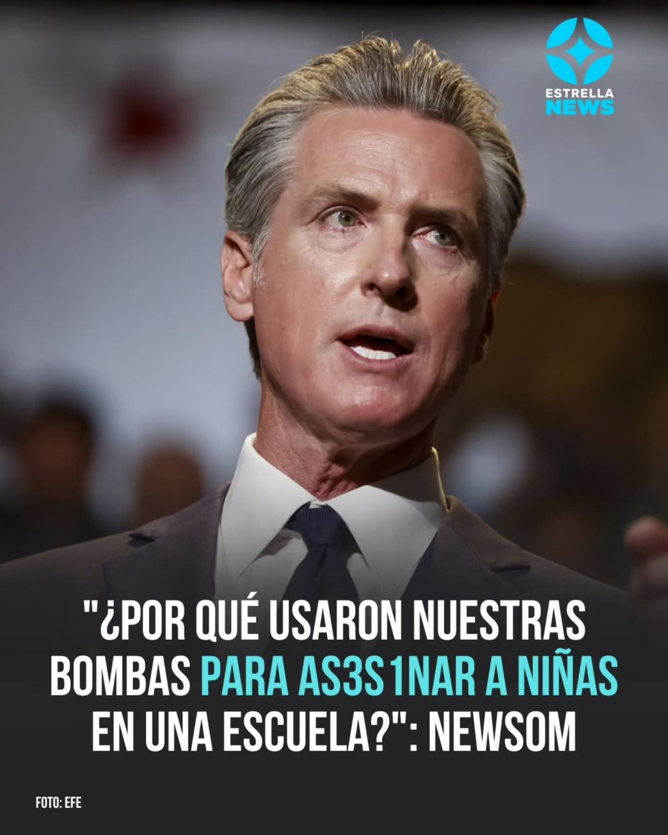 🇺🇸🚨El gobernador de California, Gavin Newsom, arremetió contra la administración Trump por tomar la decisión unilateral de atacar Irán.

El demócrata recordó que, entre otras cosas, se recortaron gastos en salud "para financiar una guerra que nadie quiere" y que se inició sin