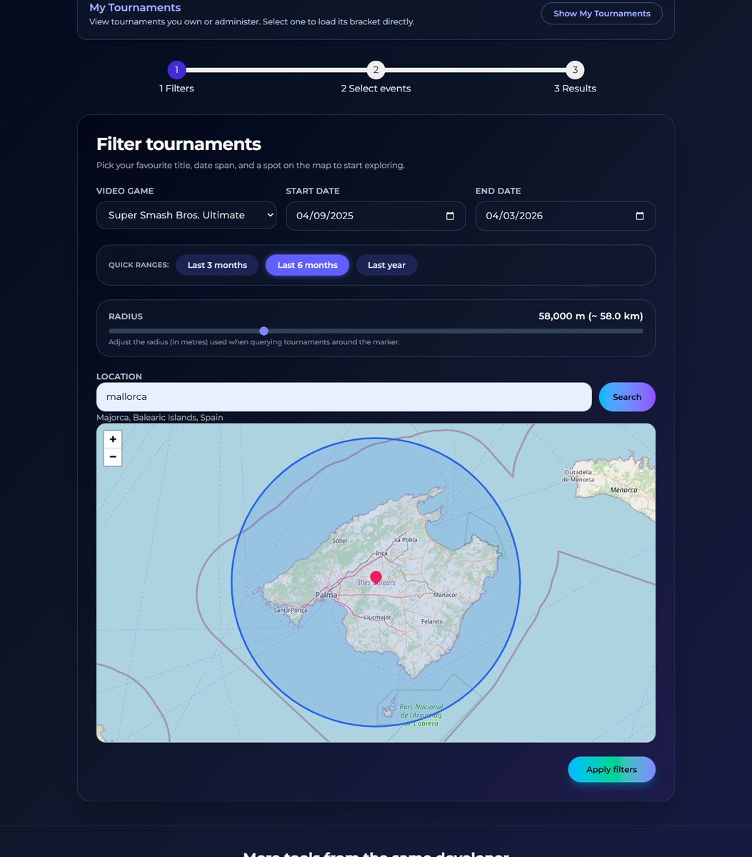 He creado una herramienta para TOs que permite seleccionar torneos pasados, recoger los sets jugados y detectar clasheos. La bracket se puede editar desde la web y ver los clasheos en tiempo real, y actualizarla directamente en startgg
Espero os sirva 🫡
clashavoid.startpredict.com
