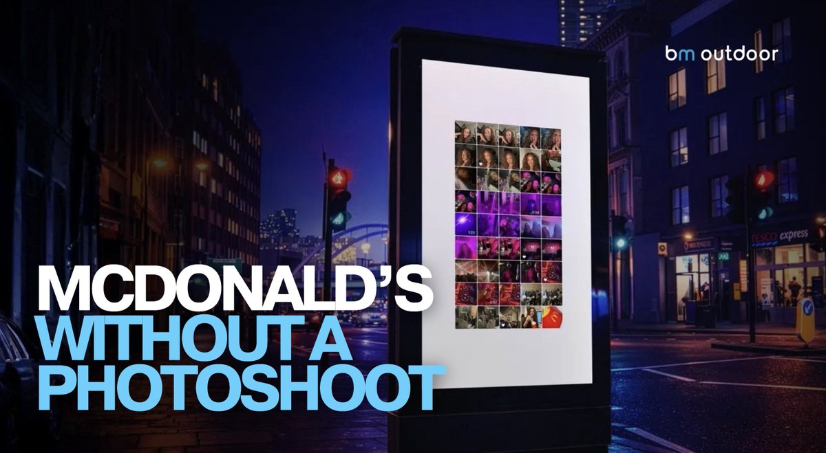 BMoutdoorMedia's tweet image. Your camera roll is now ad space.
Camera Rolls by McDonald’s &amp;amp; Leo UK uses real customer shots across outdoor and digital placements 🍟 Community as media.
#OutdoorAdvertising #MarketingStrategy #FastFood #CreativeCampaign #McDonalds