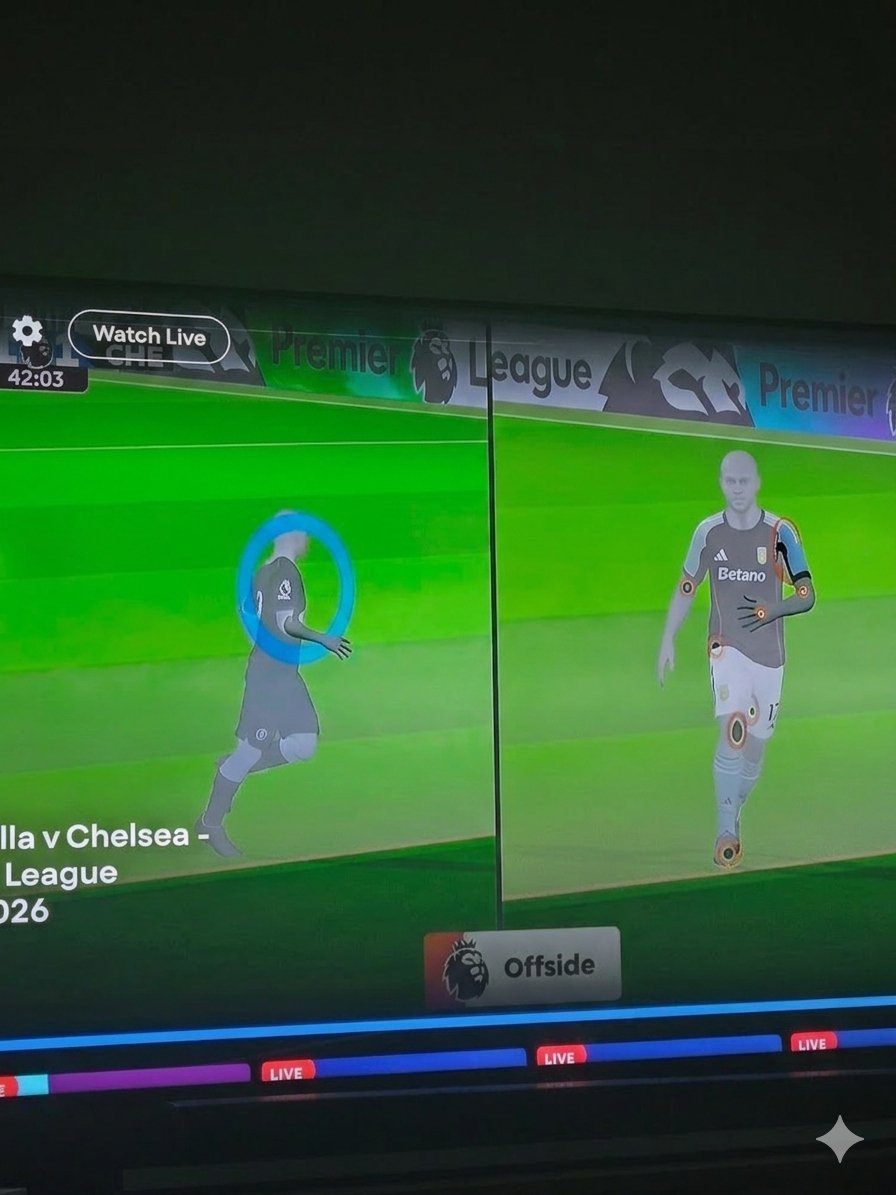 ouchmyfrigeneye's tweet photo. @FrankieMaguire He's offside if you use the Chelsea players forearm https://t.co/HG7pHaajxj