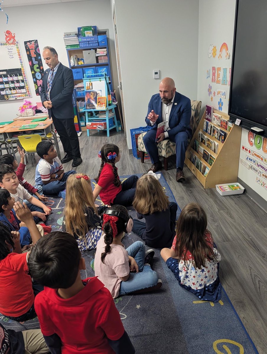 Today, I visited @RCSA_Go_Rockets in Jacksonville. I met with teachers ...