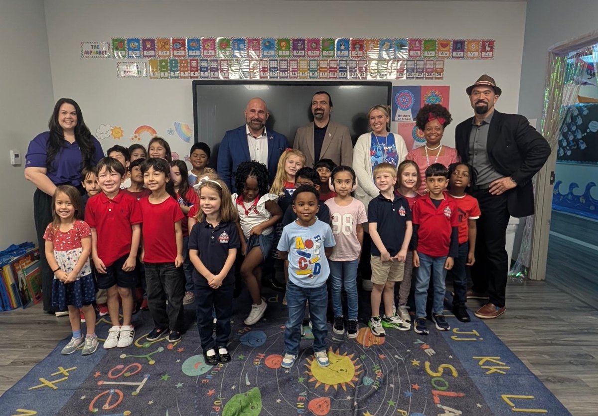 Today, I visited @RCSA_Go_Rockets in Jacksonville. I met with teachers ...