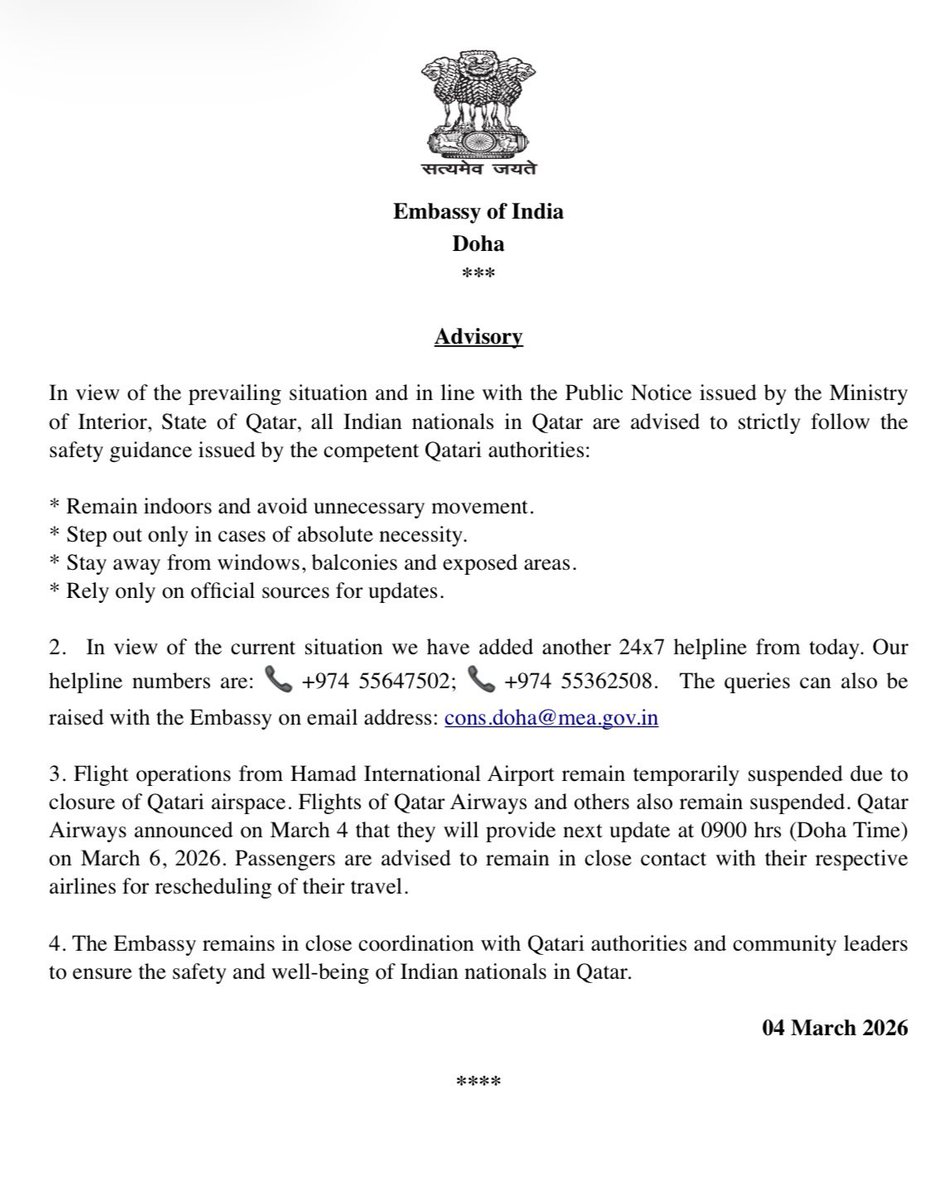 India in Qatar tweet media